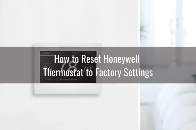 White Thermostat on the wall
