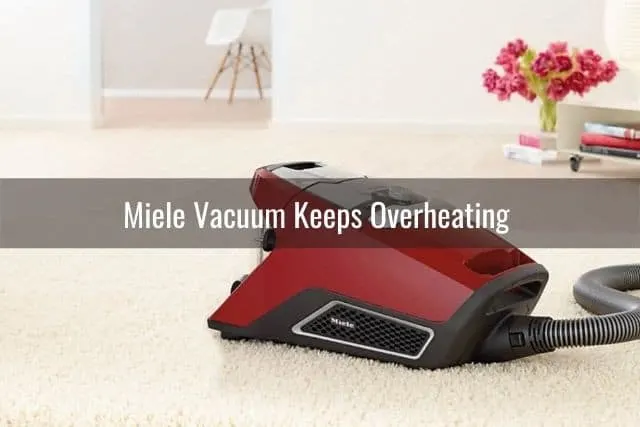 Red vacuum cleaner unit