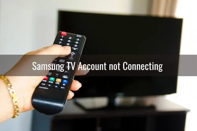 Holding a remote while pointing in the TV
