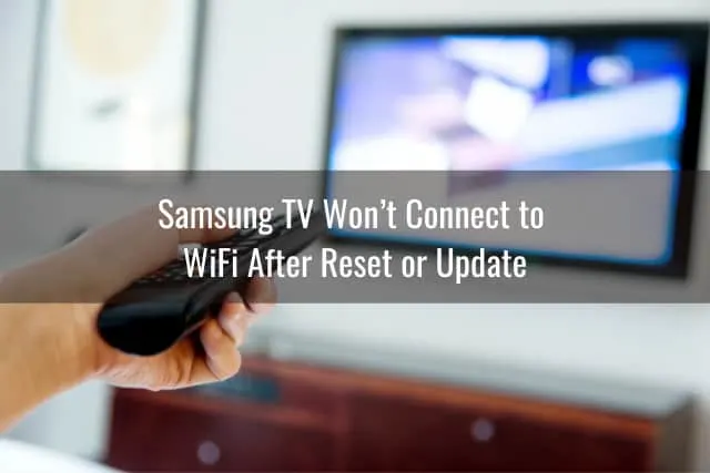 Holding a remote while pointing in the TV