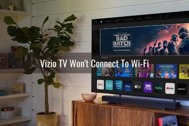 Smart TV with streaming apps