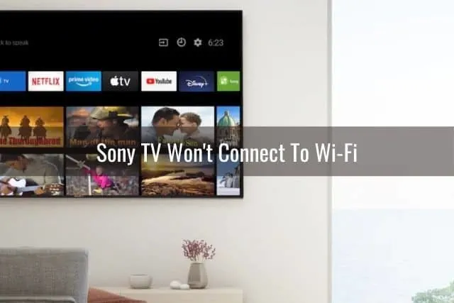 Smart TV with streaming apps