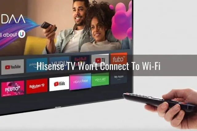 Smart TV with streaming apps