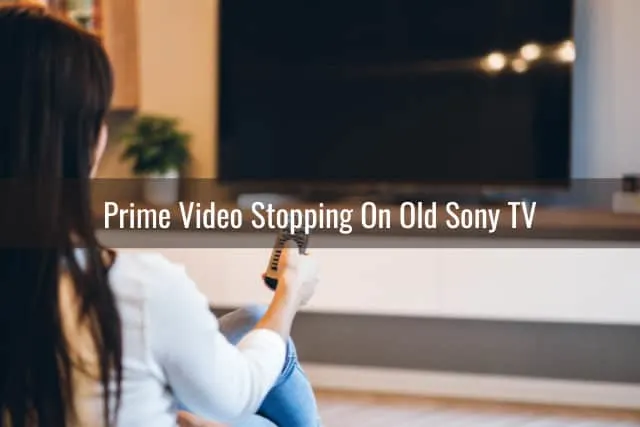 Woman watching tv