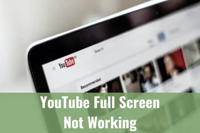 Watching youtube in laptop