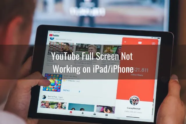 Watching youtube in laptop