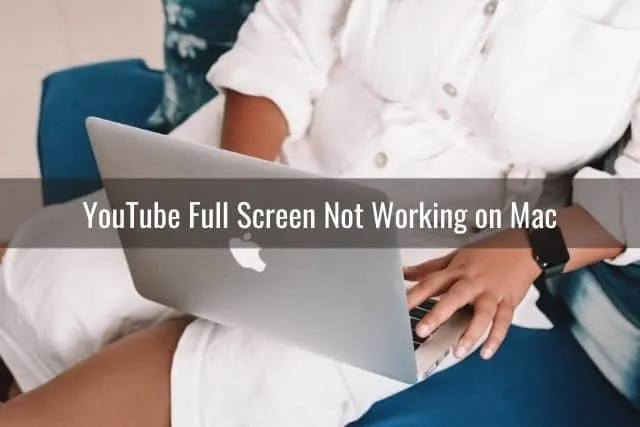 Female with laptop on lap