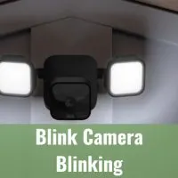 Outdoor Black camera placed on the wall