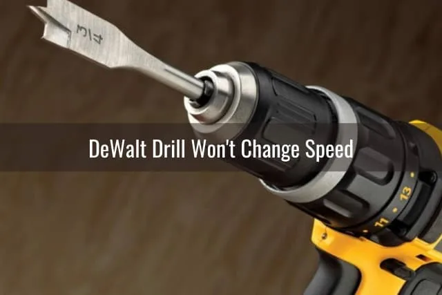 Yellow drill use for wall and woods