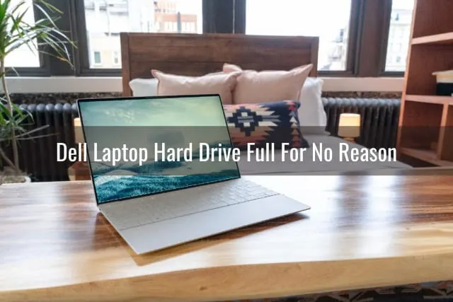Silver laptop on the desk