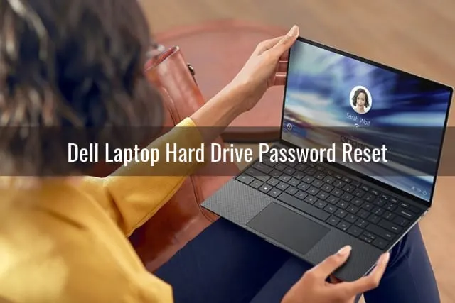 Using dell black laptop
