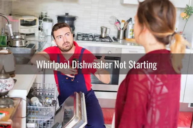 Man fixing the dishwasher