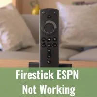 Black firestick on the table