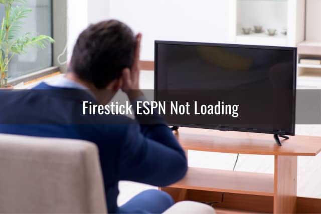Frustrated man watching tv
