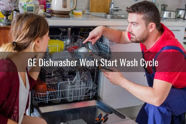 Man fixing the dishwasher