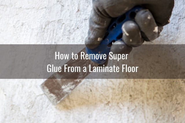 removing the glue on the floor
