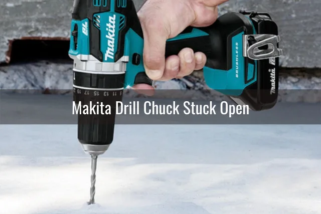 Man using drill in the metal