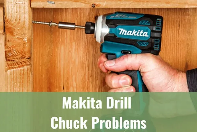 Man using drill in the wood