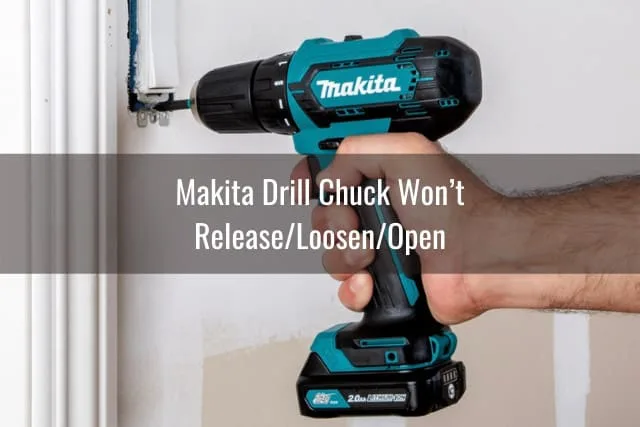 Man using drill in the wood