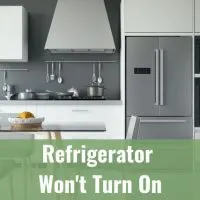 Refrigerator in the kitchen