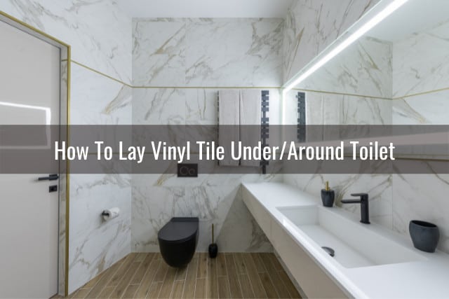 Can You Put Vinyl Tile Under/Around Vanity/Toilet/Bathtub? - Ready To DIY