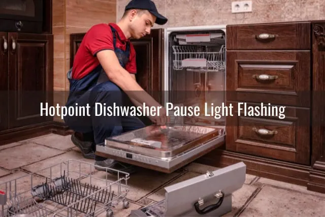 Man fixing the dishwasher