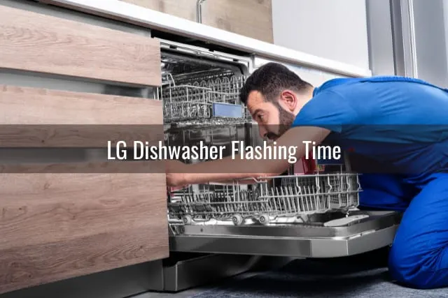 Man fixing the dishwasher