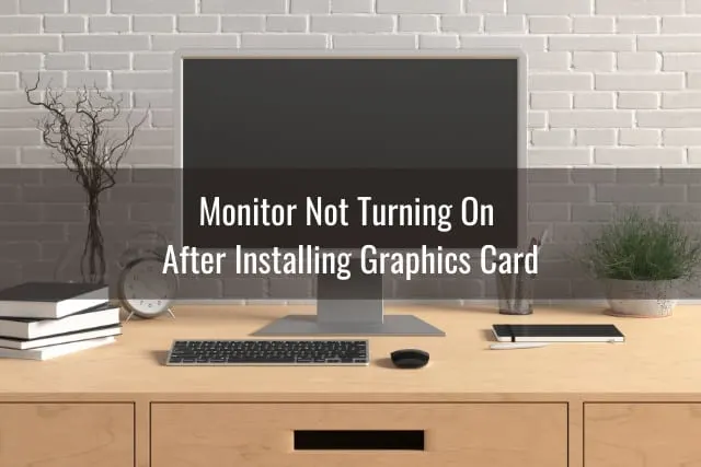Black Monitor on the desk