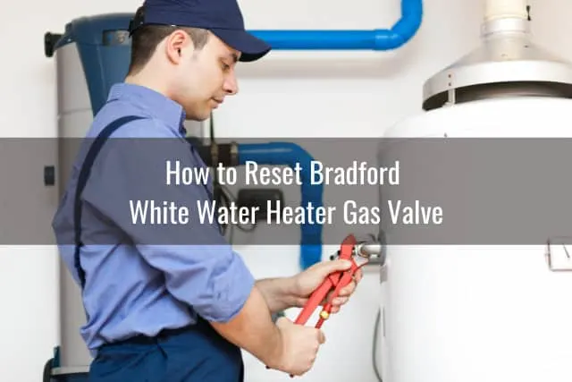 Man fixing the water heater
