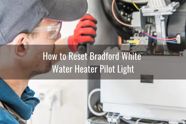 Man fixing the water heater