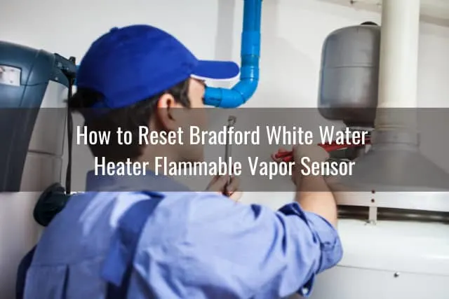 Man fixing the water heater