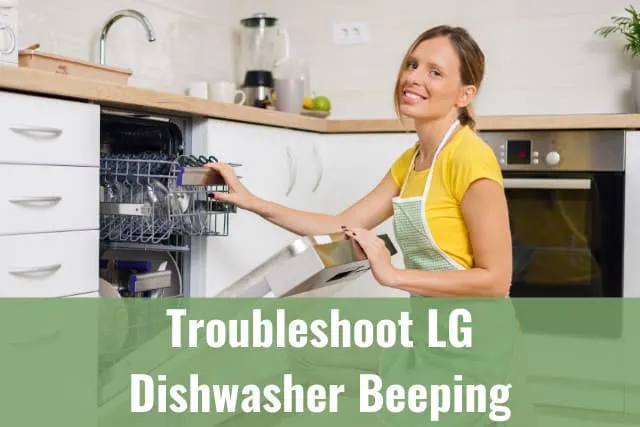 Woman putting plates on the dishwasher
