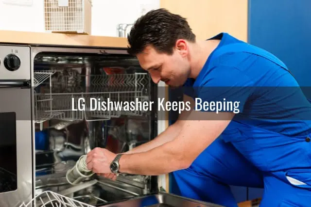 Man fixing the dishwasher