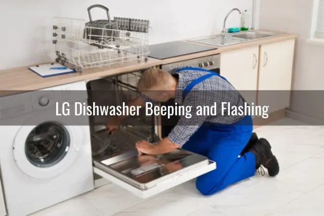 Man fixing the dishwasher