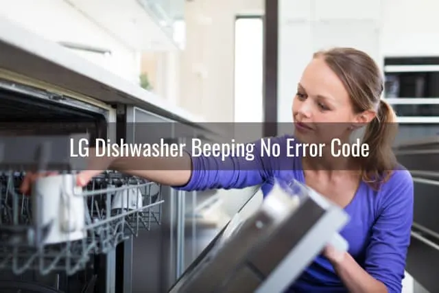 Woman putting plates on the dishwasher