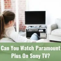 Woman watching tv