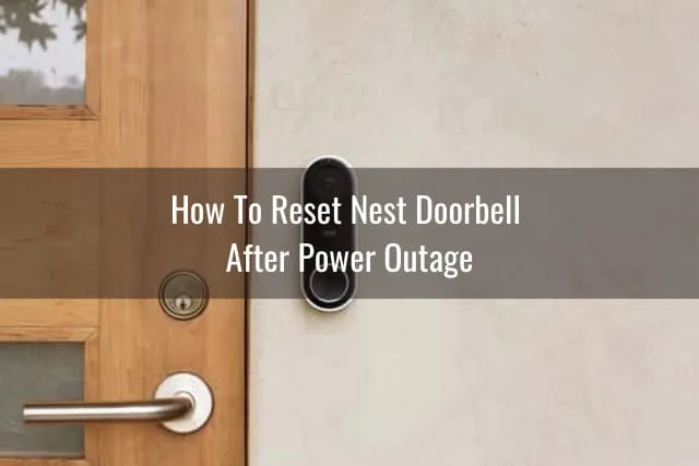Black doorbell