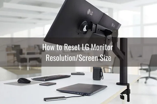Black Monitor on the desk