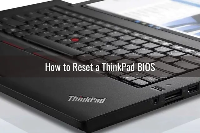 Black laptop thinkpad