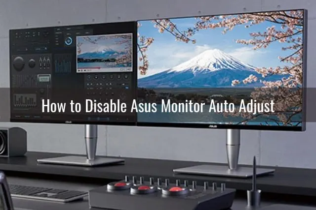 Using black monitor