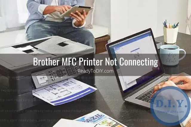 black latest printer in the desk