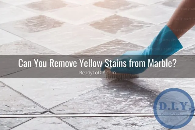 Cleaning the marble tile