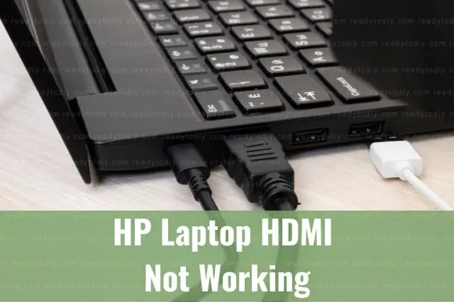 Black hdmi in laptop