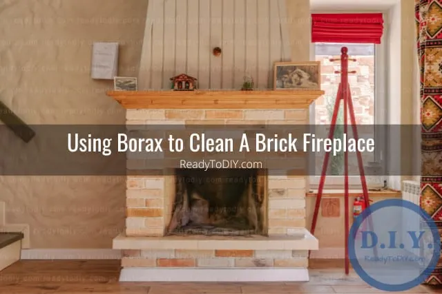 Brick fireplace in the living room