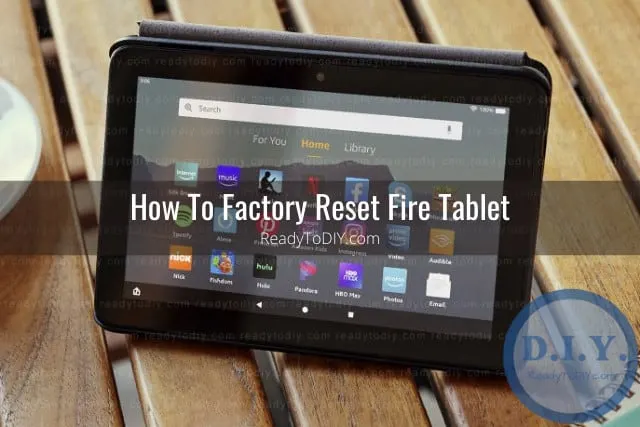Black tablet on the table