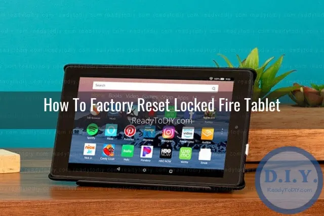 Black tablet on the table