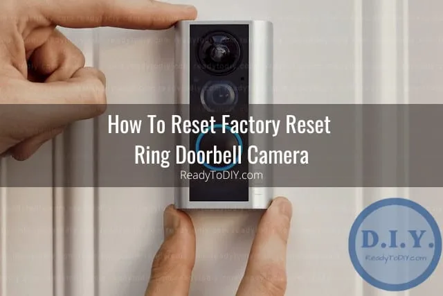 White modern ring doorbell camera