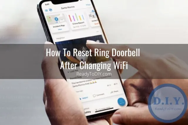 White modern ring doorbell camera