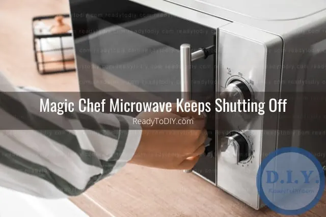 Modern microwave in the kitchen