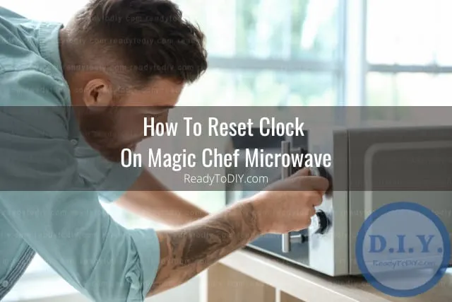 Modern microwave in the kitchen